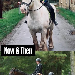 SILIA THOMPSON  ( buddy and I) and the then photo is (ritz and I ). Taken a year apart from one